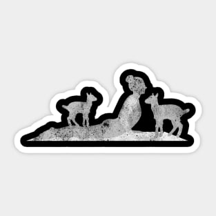 goat yoga Sticker